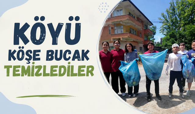 Köyü köşe bucak temizlediler