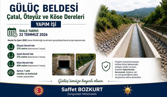 DSİ’den taşkın koruma projesi: İhale 22 Temmuz’da