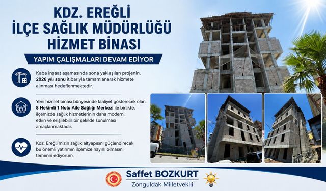 İlçe Sağlık Müdürlüğü Binası’nda çalışmalar sürüyor