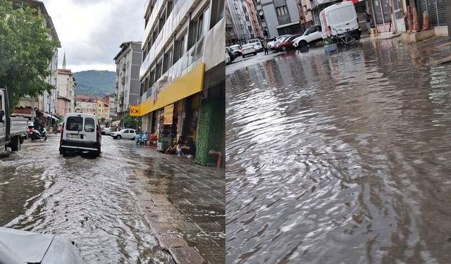 Zonguldak'ta yağmur etkili oldu