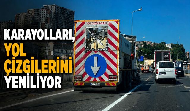 Karayolları, yol çizgilerini yeniliyor