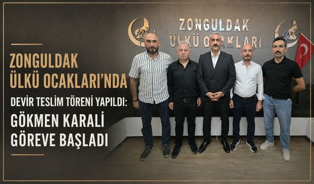 Zonguldak Ülkü Ocakları'nda devir teslim töreni yapıldı: Gökmen Karali göreve başladı