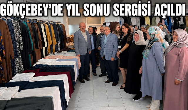 Gökçebey’de yıl sonu sergisi açıldı