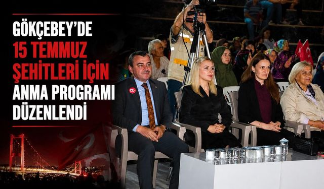 Gökçebey'de 15 Temmuz şehitleri için anma programı düzenlendi