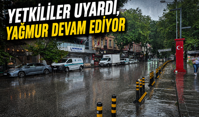 Zonguldak'ta şiddetli yağış devam ediyor
