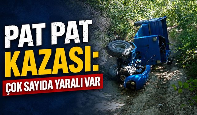 Pat pat kazası: Çok sayıda yaralı var