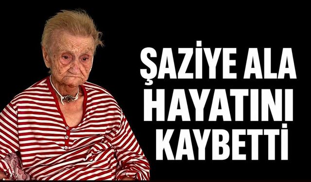 Şaziye  Ala hayatını kaybetti