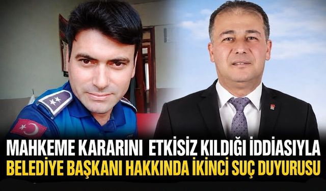 Mahkeme kararını etkisiz kıldığı iddiasıyla belediye başkanı hakkında ikinci suç duyurusu