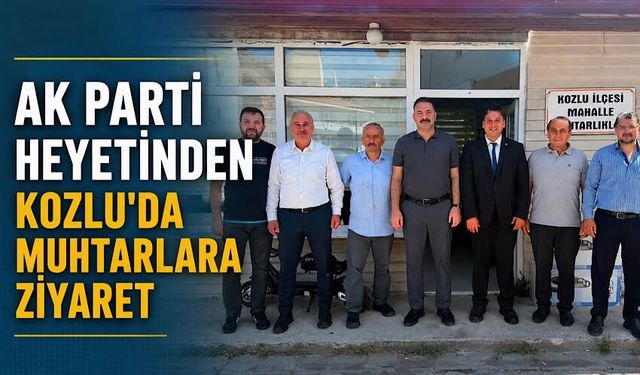 AK Parti heyetinden Kozlu’da muhtarlara ziyaret