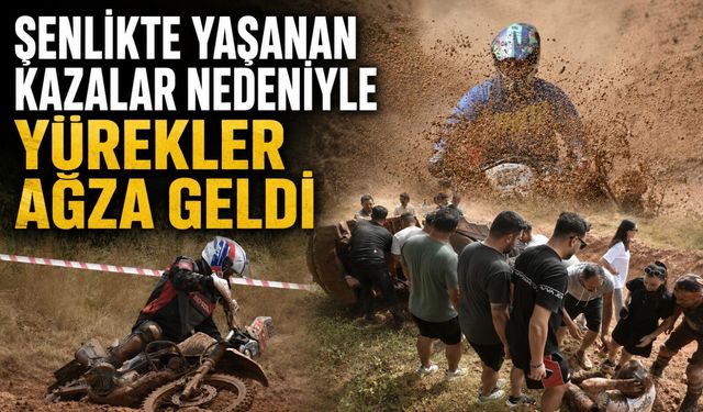 Şenlikte yaşanan kazalar nedeniyle yürekler ağza geldi
