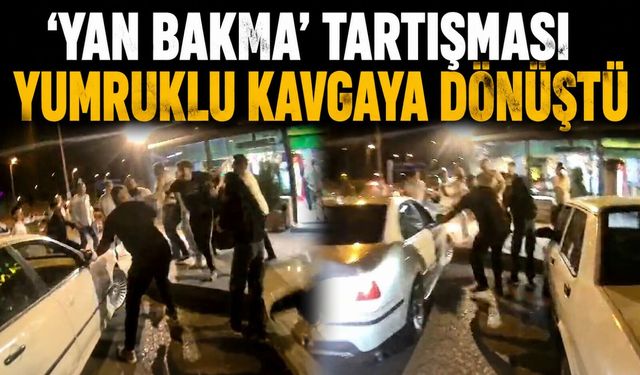 'Yan bakma' tartışması yumruklu kavgaya dönüştü