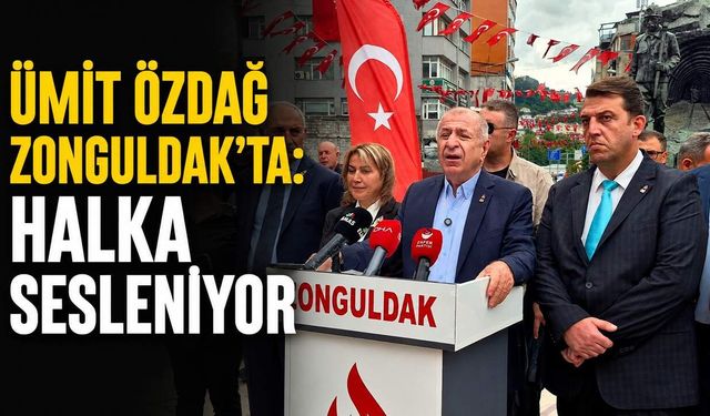 Ümit Özdağ Zonguldak'ta: Halka sesleniyor