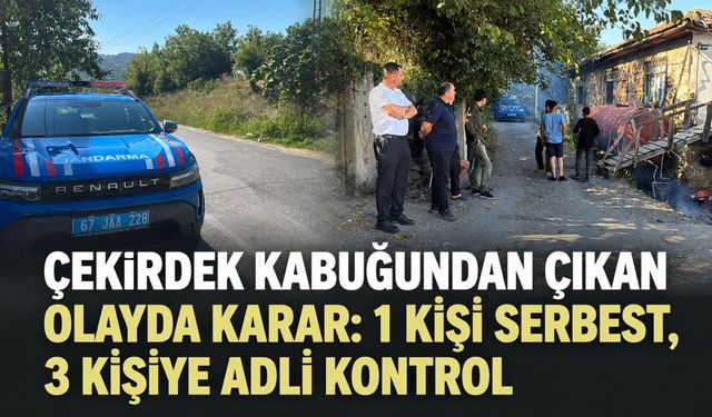 Çekirdek kabuğundan çıkan olayda karar: 1 kişi serbest, 3 kişiye adli kontrol