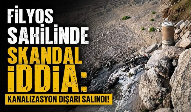 Filyos sahilinde skandal iddia: Kanalizasyon dışarı salındı!