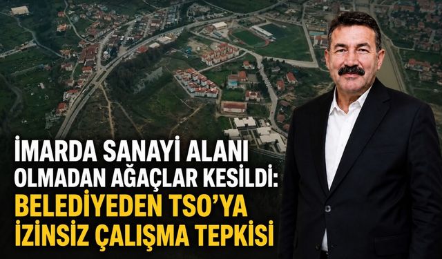 İmarda sanayi alanı olmadan ağaçlar kesildi: Belediyeden TSO’ya izinsiz çalışma tepkisi