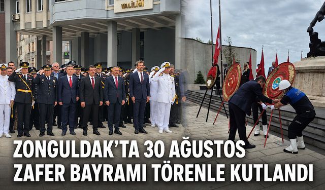 Zonguldak'ta 30 Ağustos Zafer Bayramı törenle kutlandı