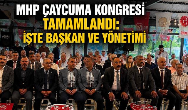 MHP Çaycuma kongresi tamamlandı: İşte başkan ve yönetimi