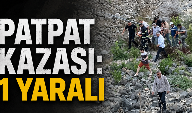 Kozlu'da patpat uçurumdan yuvarlandı: 1 yaralı