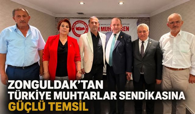 Zonguldak’tan Türkiye Muhtarlar Sendikasına güçlü temsil