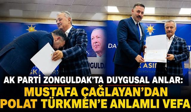 AK Parti Zonguldak’ta duygusal anlar: Mustafa Çağlayan’dan Polat Türkmen’e anlamlı vefa