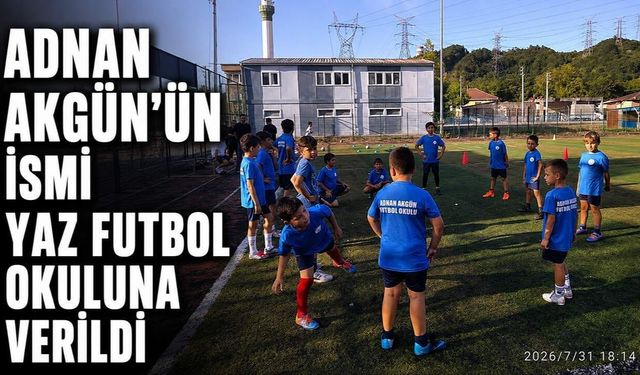 Adnan Akgün'ün ismi yaz futbol okuluna verildi
