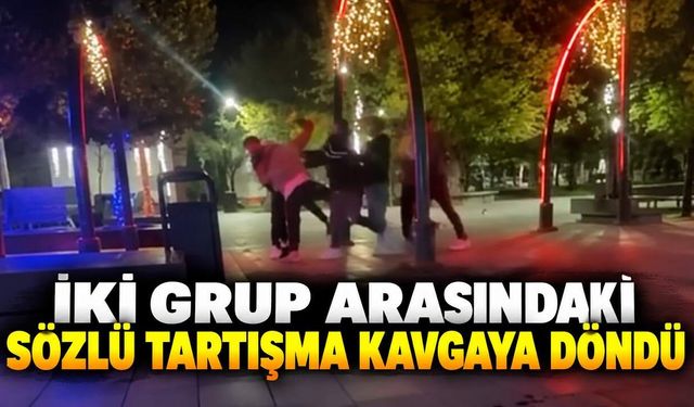 İki grup arasındaki sözlü tartışma kavgaya dönüştü