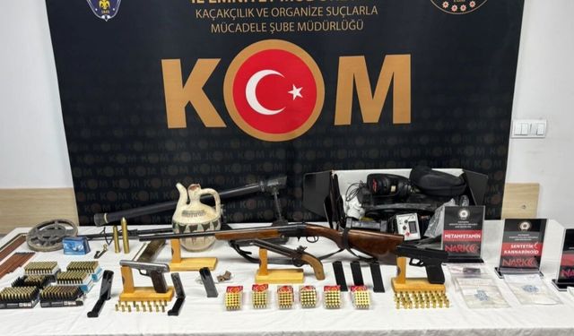 Tarihi eser ile uy*şturucu madde ele geçirildi: 7 gözaltı