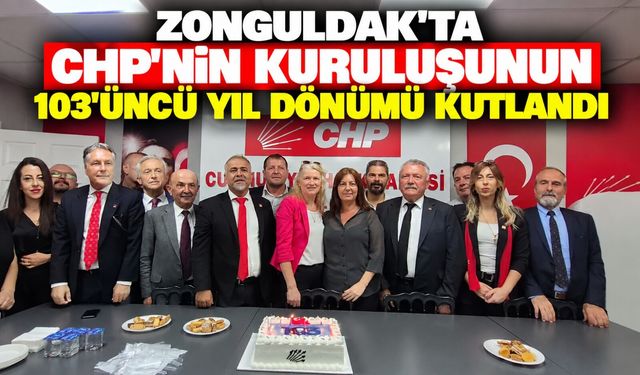 Zonguldak’ta CHP'nin kuruluşunun 103'üncü yıl dönümü kutlandı