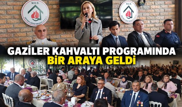 Gaziler kahvaltı programında bir araya geldi