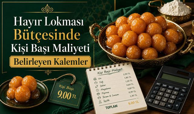 Hayır Lokması Bütçesinde Kişi Başı Maliyeti Belirleyen Kalemler