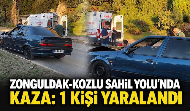 Zonguldak-Kozlu Sahil Yolu’nda kaza: 1 kişi yaralandı