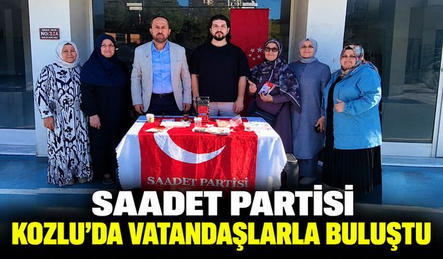 Saadet Partisi Kozlu’da vatandaşlarla buluştu