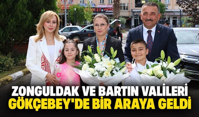 Zonguldak ve Bartın Valileri Gökçebey’de bir araya geldi