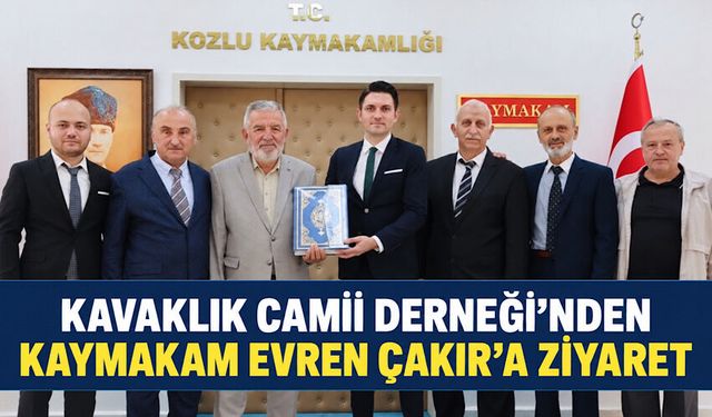 Kavaklık Camii Derneği’nden Kaymakam Evren Çakır’a ziyaret