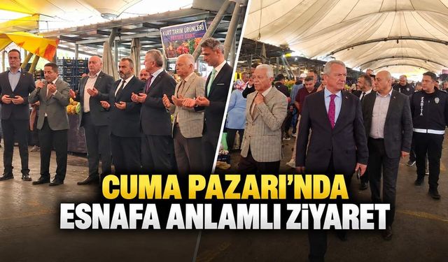 Cuma Pazarı’nda esnafa anlamlı ziyaret