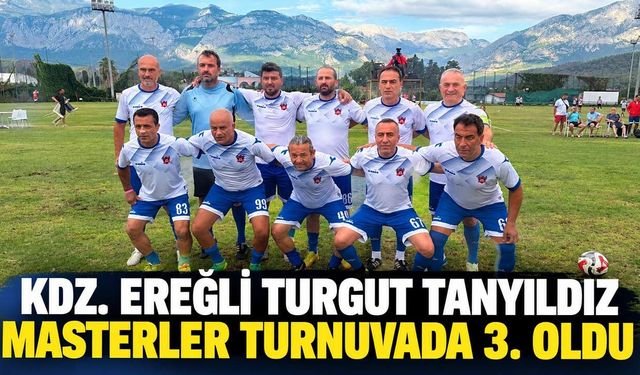 Kdz. Ereğli Turgut Tanyıldız Masterler turnuvada 3'ncü oldu