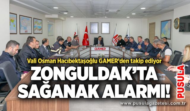 Zonguldak’ta sağanak alarmı! Vali Osman Hacıbektaşoğlu GAMER’den takip ediyor