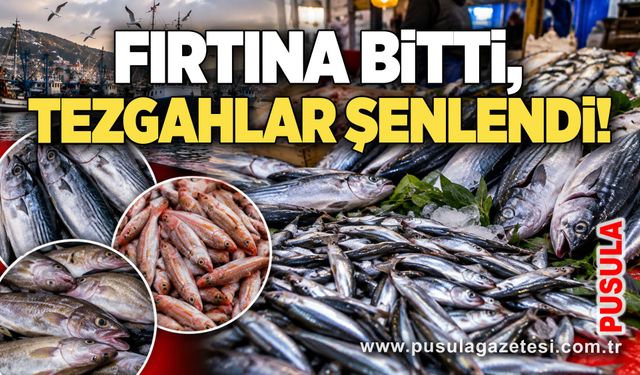 Fırtına bitti, tezgahlar şenlendi!