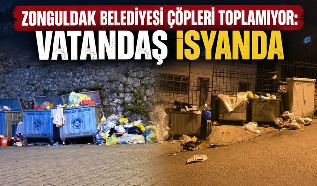 Zonguldak Belediyesi çöpleri toplamıyor: Vatandaş isyanda