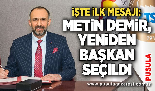 Metin Demir, yeniden başkan seçildi: İşte ilk mesajı