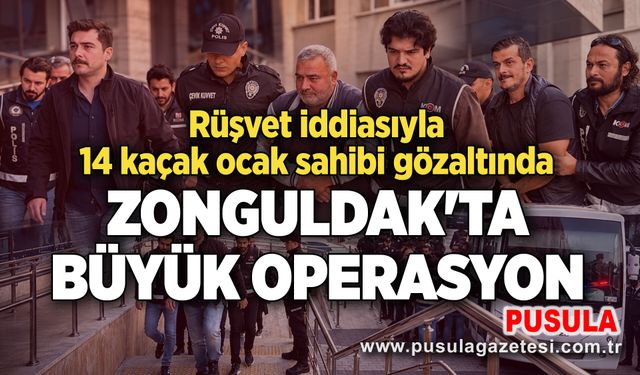 Zonguldak'ta büyük operasyon: Rüşvet iddiasıyla 14 kaçak ocak sahibi gözaltında
