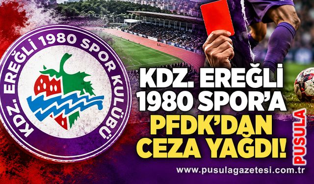 Kdz. Ereğli 1980 Spor’a PFDK’dan ceza yağdı!