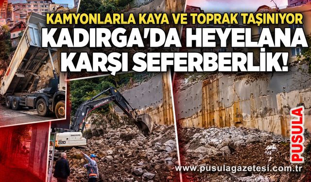Kadırga'da heyelana karşı seferberlik! Kamyonlarla kaya ve toprak taşınıyor