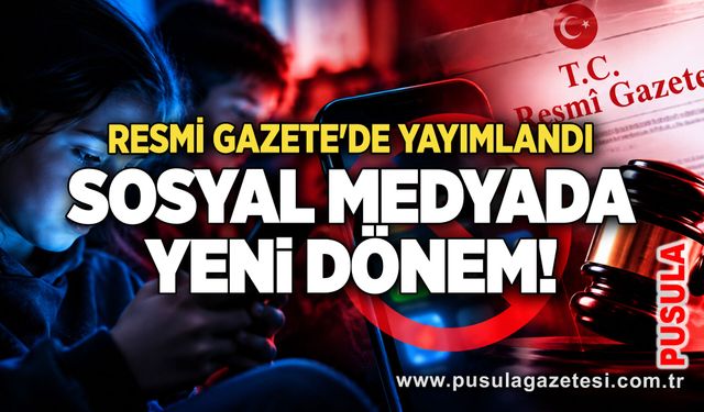 Sosyal medyada yeni dönem! Resmî Gazete'de yayımlandı