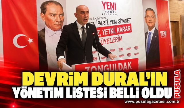Devrim Dural’ın yönetim listesi belli oldu