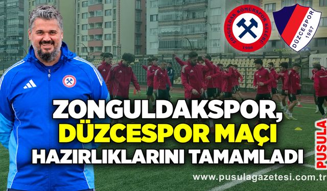 Zonguldakspor, Düzcespor maçı hazırlıklarını tamamladı
