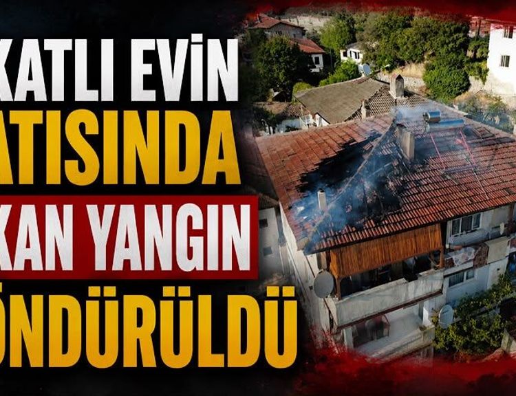 3 katlı evin çatısında çıkan yangın söndürüldü