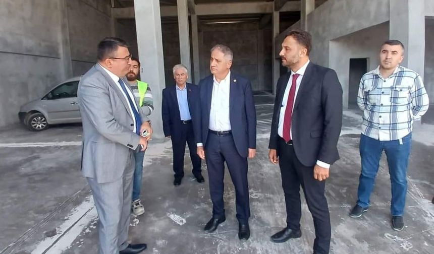 Saffet Bozkurt, OSB ve Bakacakkadı Girişim KSS inşaatını inceledi