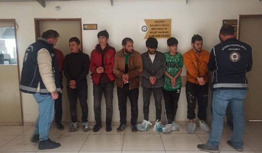 8 kaçak göçmen yakalandı