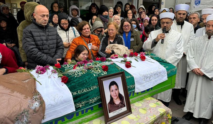 Belediye Başkanının kanserden ölen öğretmen eşi toprağa verildi